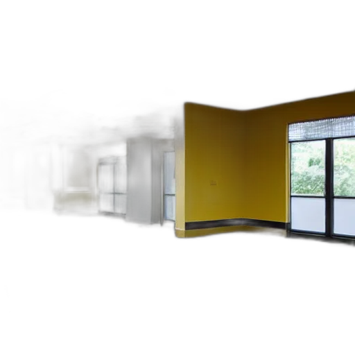building, furniture, 3d render, concept art transparent PNG cut-out