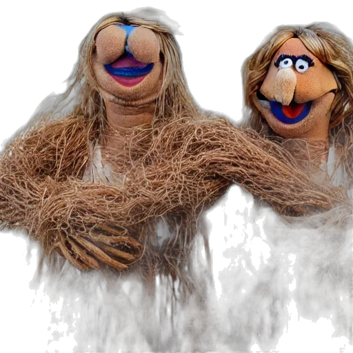 mask, creature, 3d render, concept art, photorealistic, snow, muppets, designed transparent PNG cut-out
