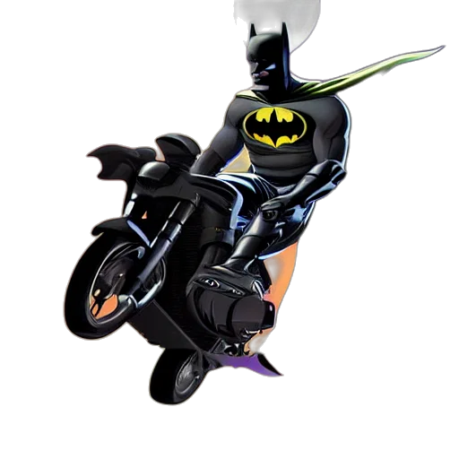 concept art, 3d render, comic book art, batman transparent PNG cut-out
