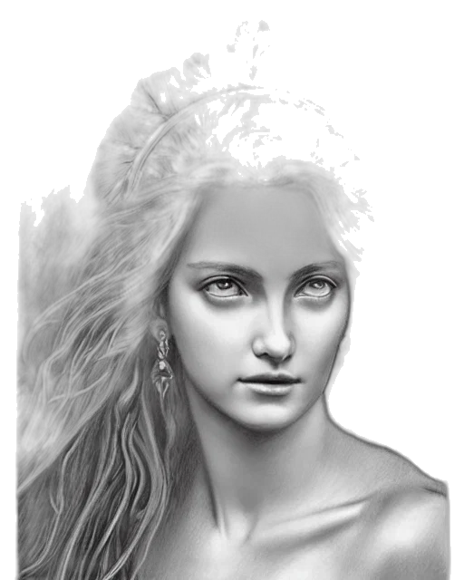 face, crown, dragon, jewelry, fantasy art, photorealistic, pencil sketch, concept art transparent PNG cut-out