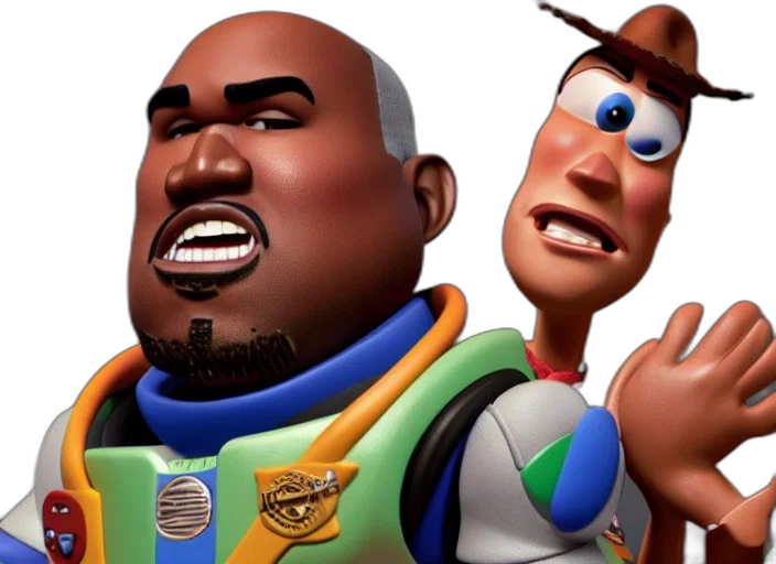 3d render, concept art, kanye, west transparent PNG cut-out
