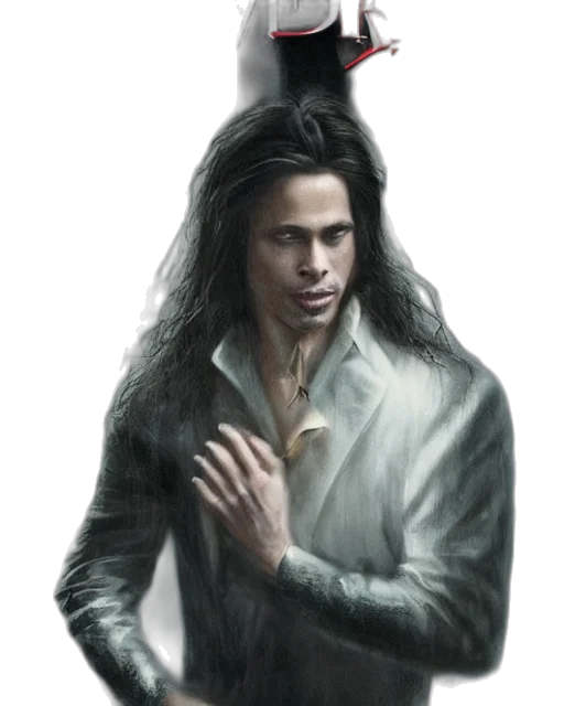 jacket, hair, creature, face, photorealistic, concept art, fantasy art, comic book art transparent PNG cut-out