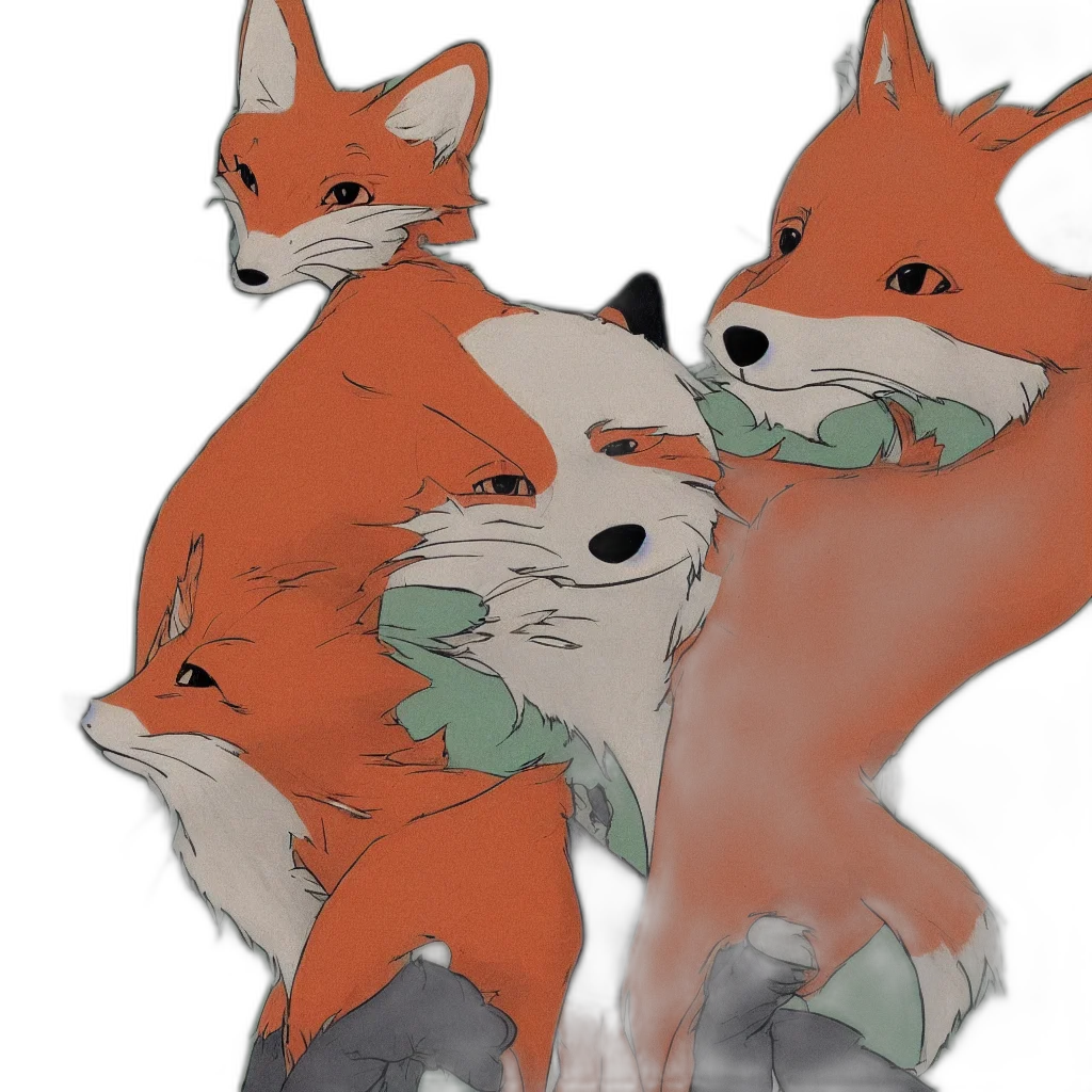 animal, concept art, watercolor, fantasy art transparent PNG cut-out