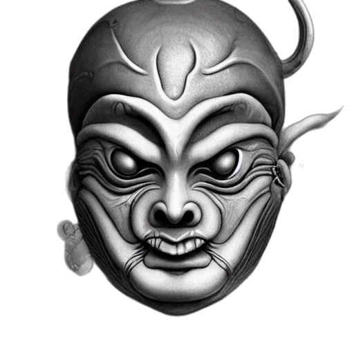 mask, face, staff, jewelry transparent PNG cut-out