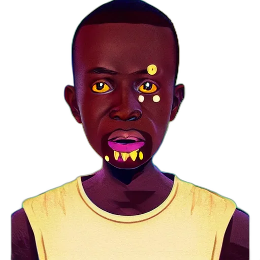 face, mask, jewelry, creature, cartoon, concept art, photorealistic, pixel art transparent PNG cut-out