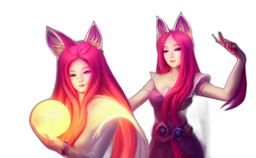 fantasy art, concept art, anime, 3d render transparent PNG cut-out