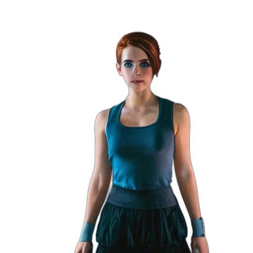 dress, jacket, staff, concept art transparent PNG cut-out