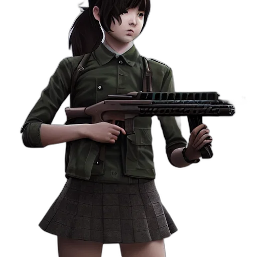 weapon, staff, jacket, concept art transparent PNG cut-out