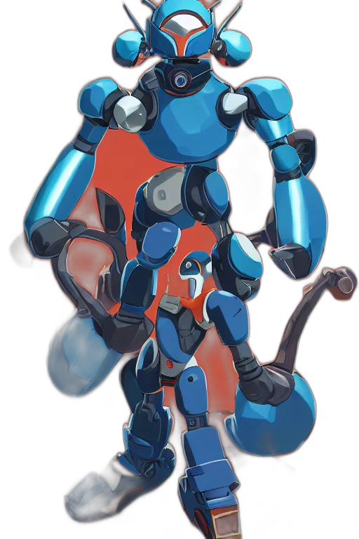 robot, weapon, concept art, pixel art transparent PNG cut-out