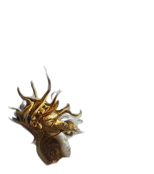 crown, mask, dragon, creature transparent PNG cut-out