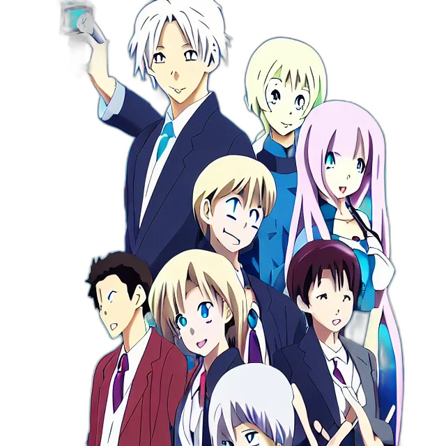staff, anime, cartoon, concept art transparent PNG cut-out
