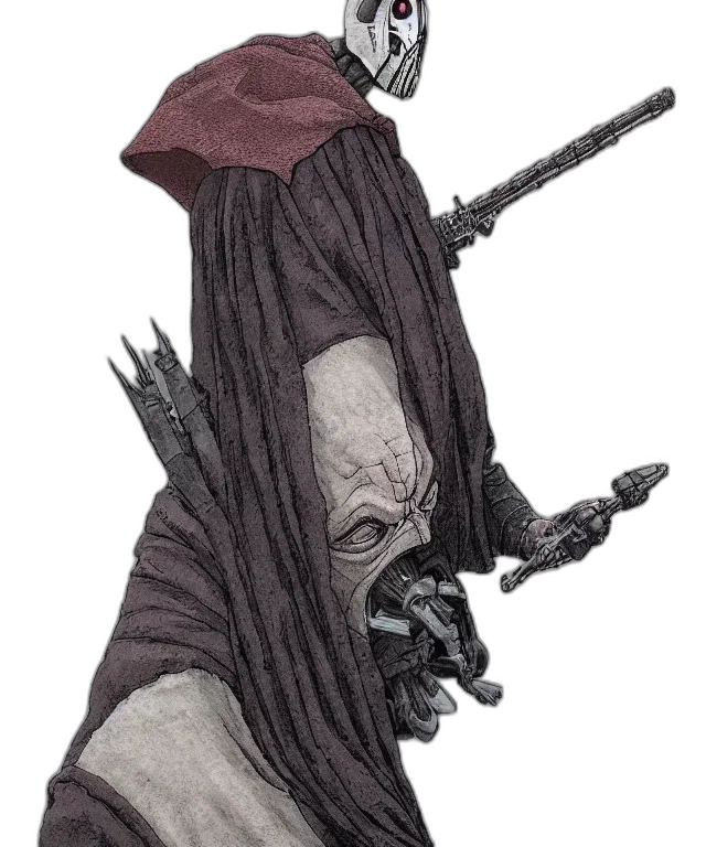 staff, mask, creature, hat transparent PNG cut-out