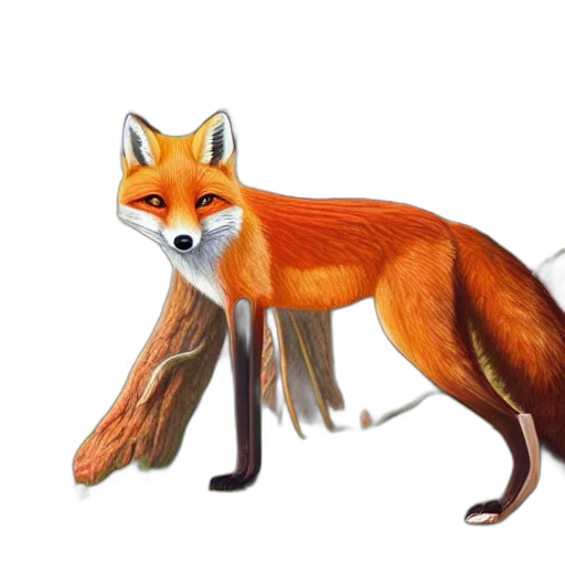 animal, creature, staff, weapon, concept art, 3d render, watercolor, photorealistic transparent PNG cut-out