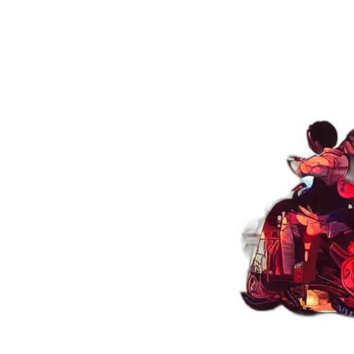 car, jacket, weapon, concept art transparent PNG cut-out