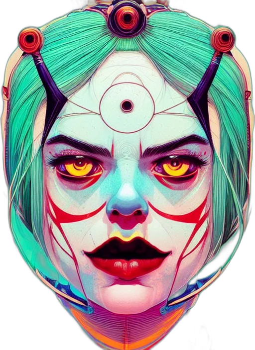 mask, face, robot, creature transparent PNG cut-out