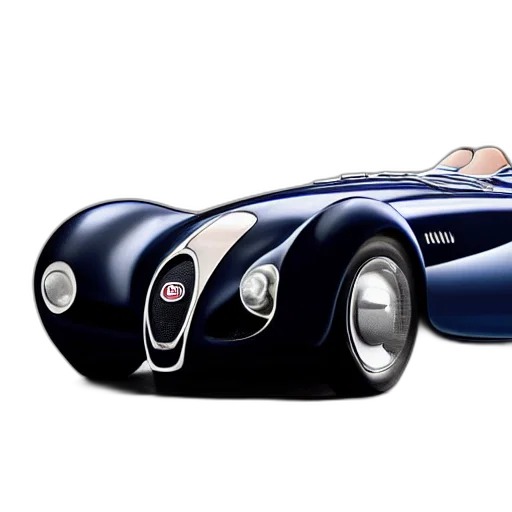 car, photorealistic, 3d render, concept art, cartoon, bugatti, type, atlantic transparent PNG cut-out