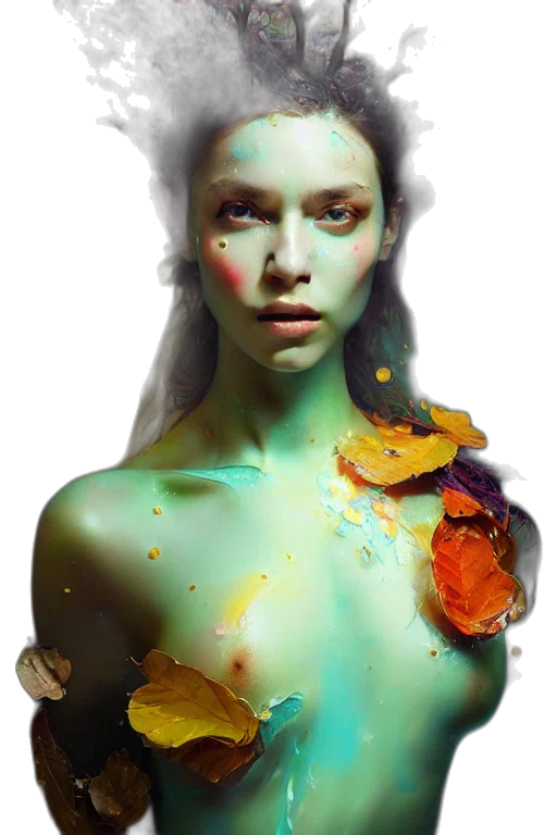 face, jewelry, mask, dress, photorealistic, fantasy art, concept art, oil painting transparent PNG cut-out