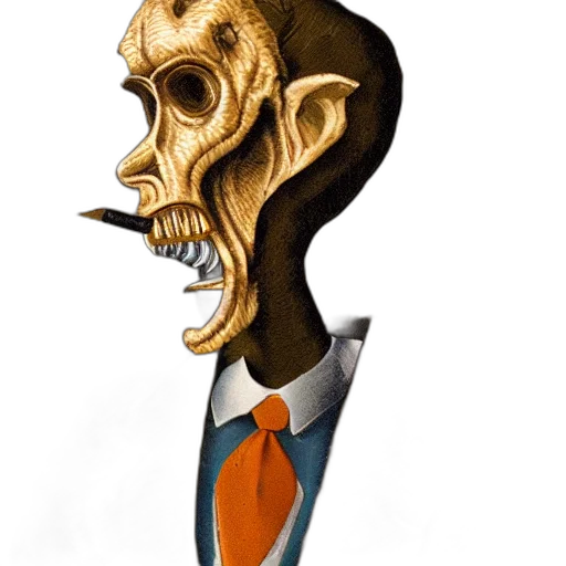 mask, face, staff, robot, concept art, cartoon, 3d render, comic book art transparent PNG cut-out