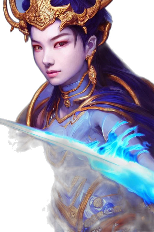 staff, sword, dragon, face, fantasy art, concept art, photorealistic, oil painting transparent PNG cut-out