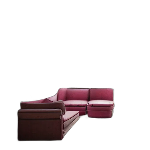 furniture, shoes, 3d render, photorealistic, concept art, dark, red, beautiful transparent PNG cut-out