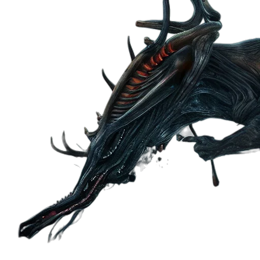 dragon, creature, animal, hair transparent PNG cut-out