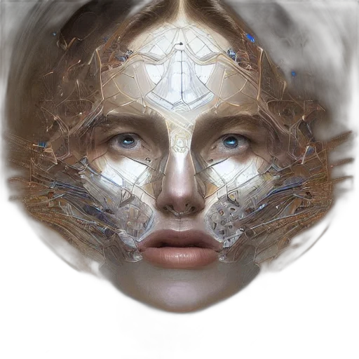 face, mask, robot, crown transparent PNG cut-out