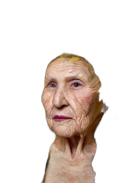face, mask, staff, creature transparent PNG cut-out