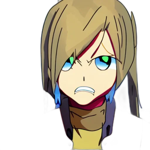 face, mask, staff, anime, cartoon, pixel art, concept art, undyne transparent PNG cut-out