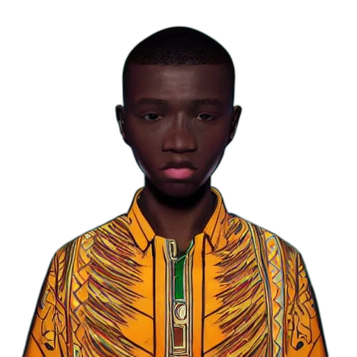 face, jacket, jewelry, animal, photorealistic, cartoon, pixel art, 3d render transparent PNG cut-out