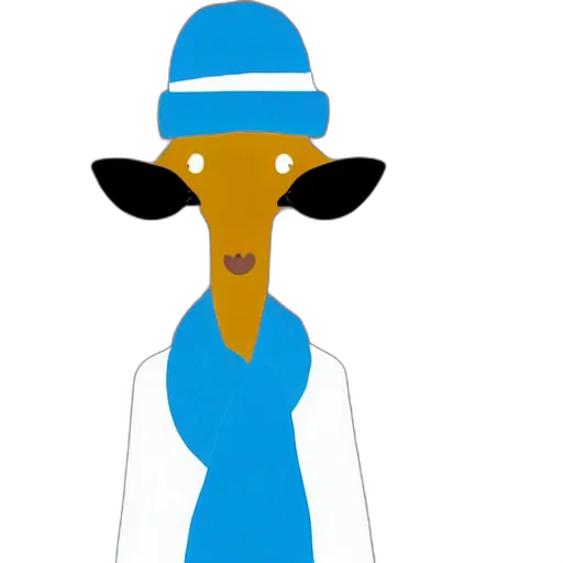 hat, staff, animal, face transparent PNG cut-out