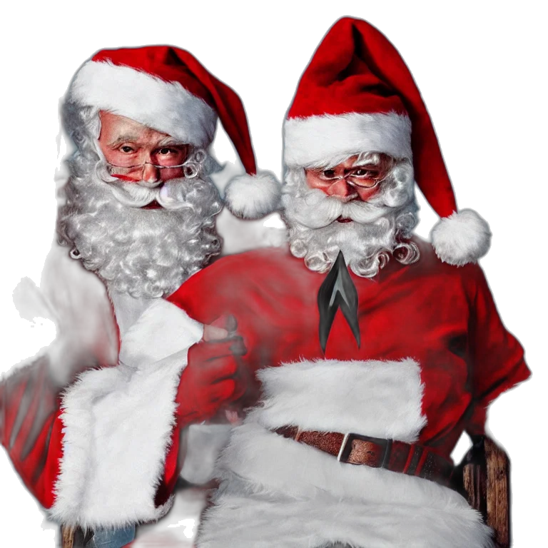 3d render, satan, claus, photorealistic transparent PNG cut-out