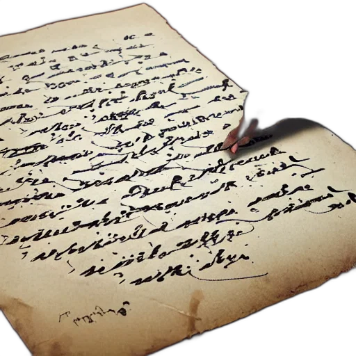letters, falconi, cat, writing, parchment transparent PNG cut-out