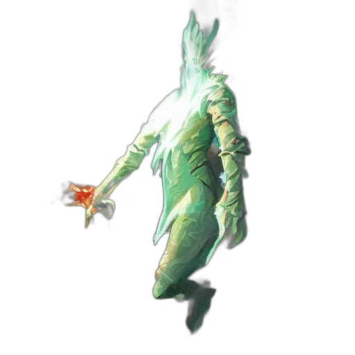 dragon, creature, staff, weapon transparent PNG cut-out