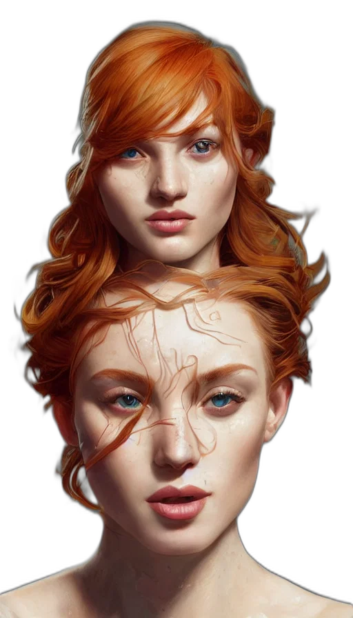 face, crown, mask, photorealistic transparent PNG cut-out