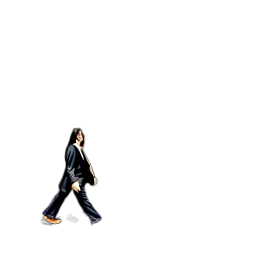 jacket, shoes, hair, animal, pixel art, 3d render, concept art, photorealistic transparent PNG cut-out