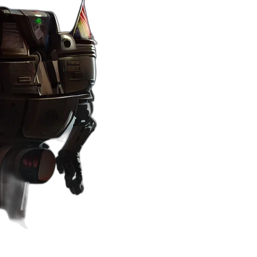 robot, mask, staff, weapon transparent PNG cut-out