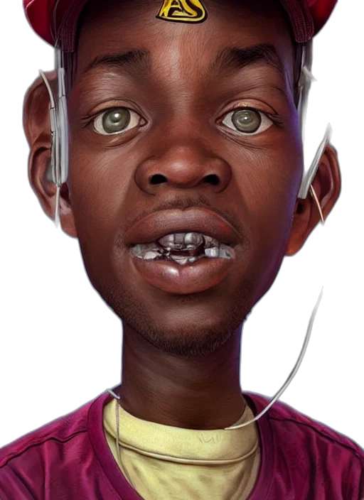 face, jewelry, animal, creature, photorealistic, concept art, 3d render, cartoon transparent PNG cut-out