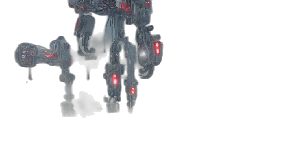robot, weapon, creature, jacket transparent PNG cut-out