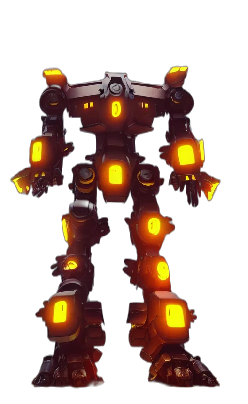 robot, weapon, staff, concept art transparent PNG cut-out