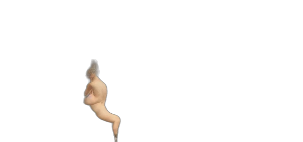 hair, staff, creature, shoes, 3d render, pixel art, concept art, photorealistic transparent PNG cut-out