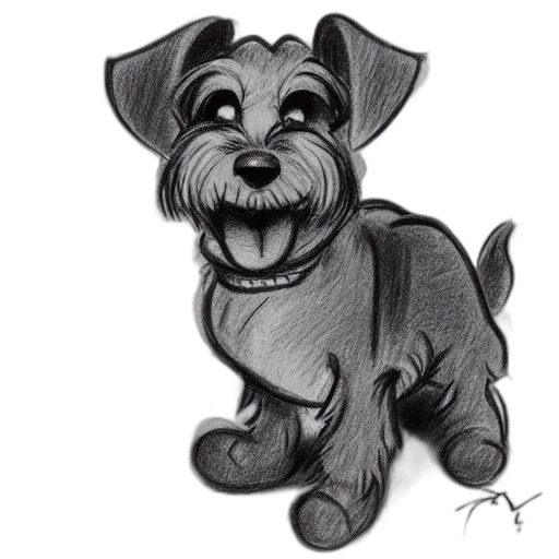 animal, staff, creature, pencil sketch transparent PNG cut-out