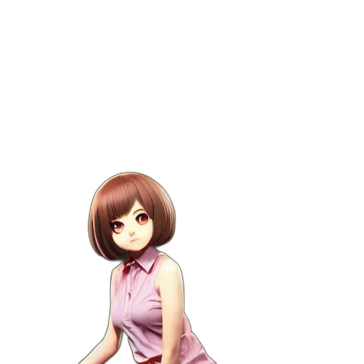 dress, staff, robot, creature, anime, pixel art, 3d render, concept art transparent PNG cut-out