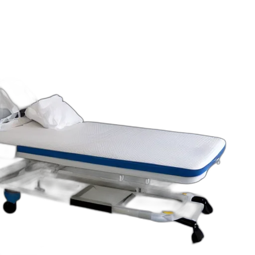 furniture, 3d render, hospital, bed, floating, space transparent PNG cut-out