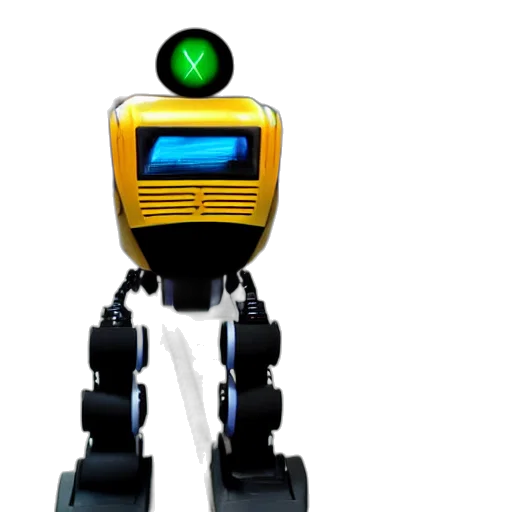 robot, 3d render, concept art, metroid, between, two, metro, trains transparent PNG cut-out
