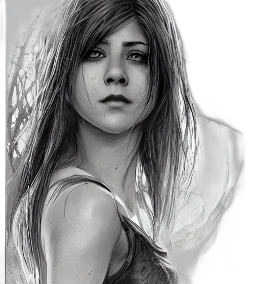 face, photorealistic, pencil sketch, fantasy art transparent PNG cut-out