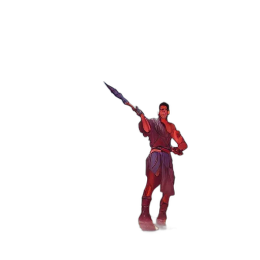 sword, weapon, staff, creature transparent PNG cut-out