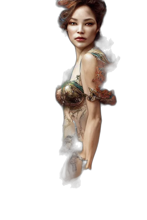dress, jewelry, fantasy art, photorealistic transparent PNG cut-out