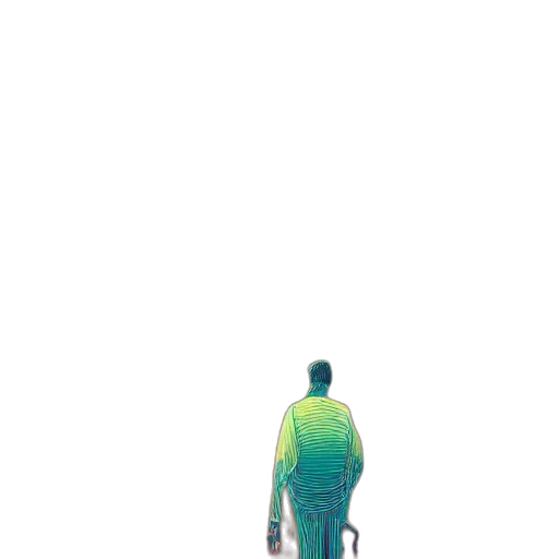 robot, jacket, umbrella, staff transparent PNG cut-out