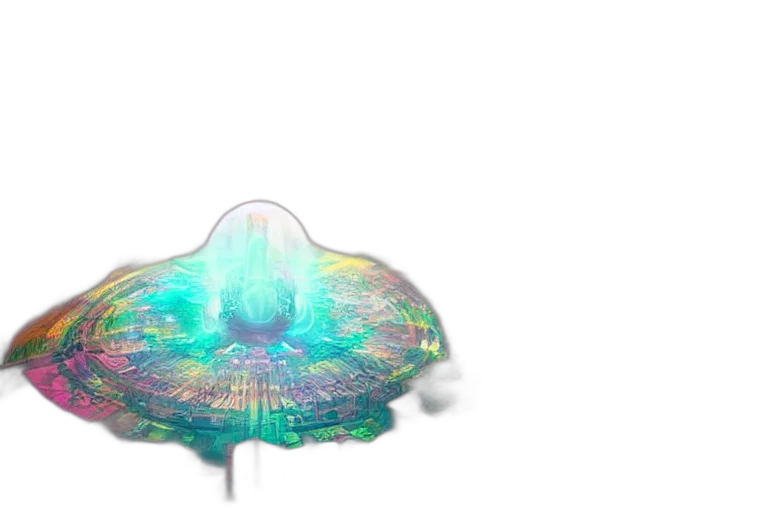 flower, hat, crown, hair, 3d render, concept art, vaporwave, pixel art transparent PNG cut-out