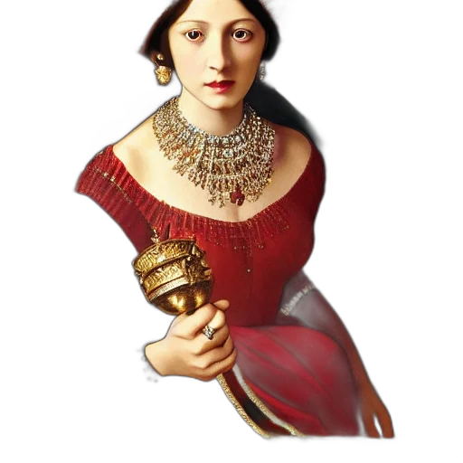 jewelry, crown, staff, dress transparent PNG cut-out